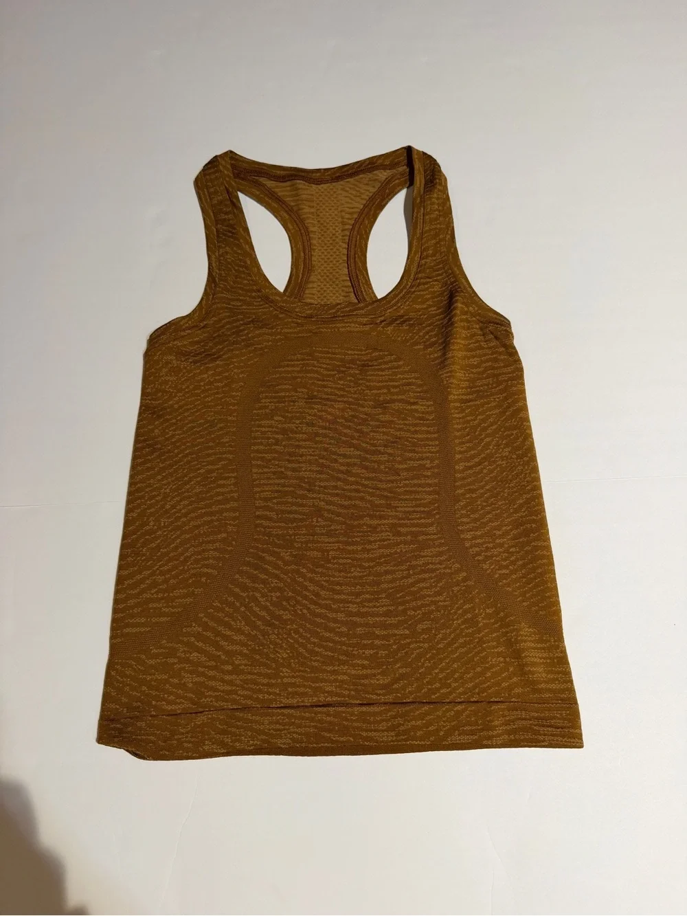 Lululemon Swiftly Womens Racerback Tank Top in Mustard Brown